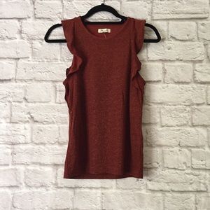Madewell Ruffle Tank Top Sz XS